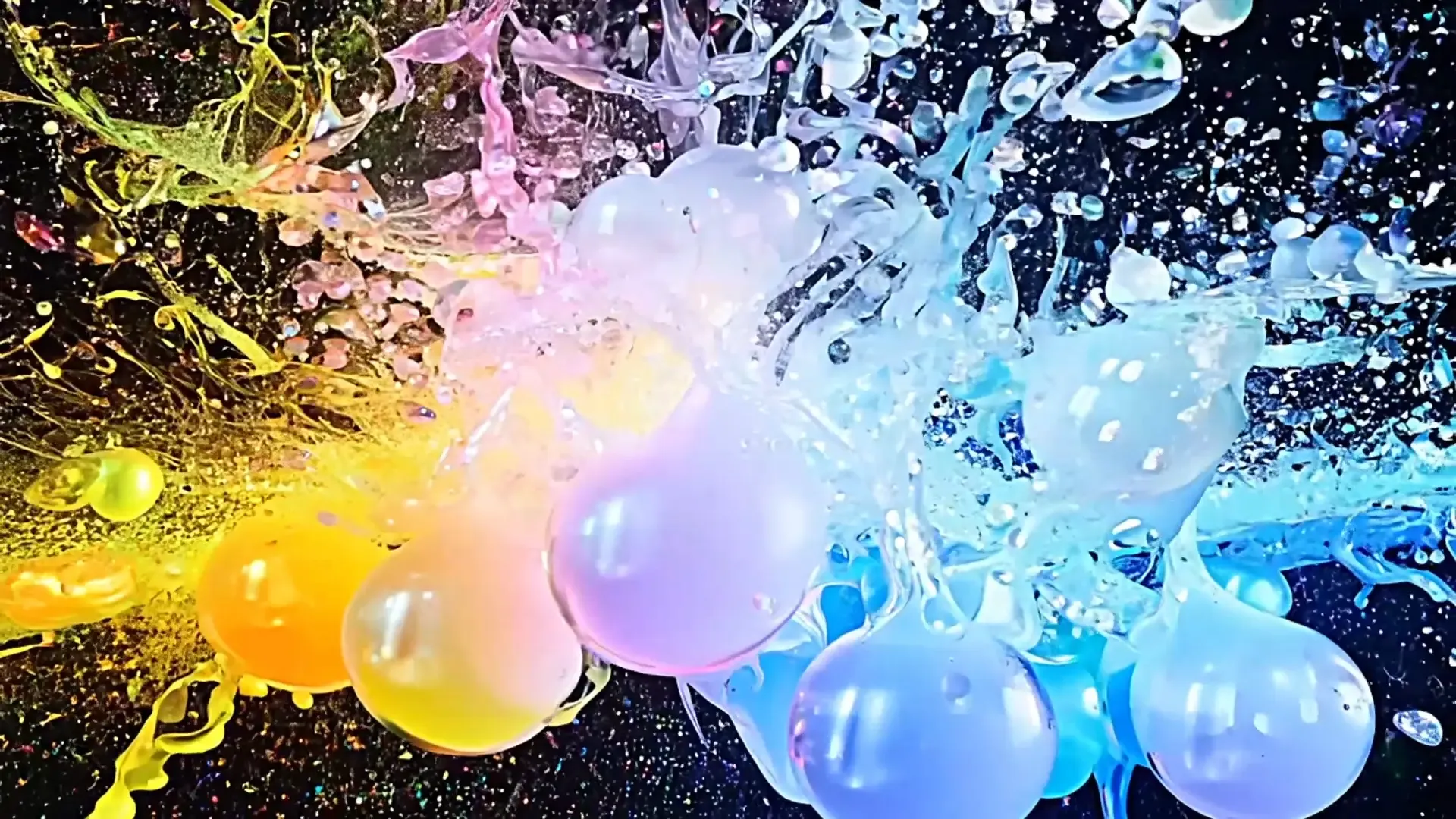 Dynamic Water Balloon Splash Overlay Product Ads